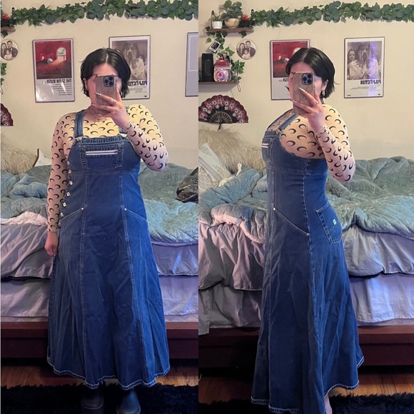 Vintage Levi's Silver Tab 90s Button Up
Overall Dress - Picture 4 of 4